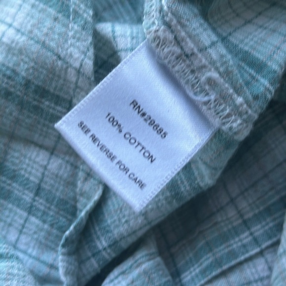 Pendleton top size XS shades of green sage button up women’s fitted - Picture 11 of 11